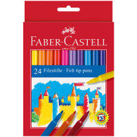 Фломастеры Faber-Castell, 24цв., смываемые, картон