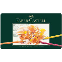 Карандаши цветные художественные Faber-Castell `Polychromos` 60цв., метал. коробка