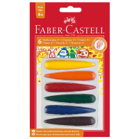 Мелки восковые Faber-Castell 06цв., фигурные, блистер