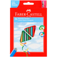 Карандаши цветные Faber-Castell 36цв., трехгран., картон, с точилкой