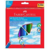 Карандаши цветные Faber-Castell 48цв., трехгран., картон, с точилкой