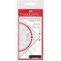 Треугольник 45°, 14см Faber-Castell, прозрачный
